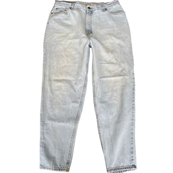 Levi’s women 550 relaxed fit tapered leg Short Denim 90's Jeans USA 100% COTTON - Picture 1 of 9